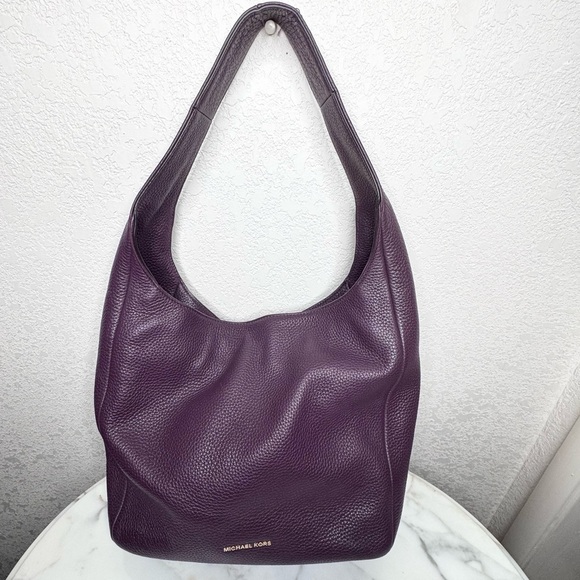 MICHAEL KORS Purple MEDIUM HOBO PURSE - Picture 1 of 7